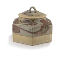 A stoneware jar and cover, Tim Morris, 1941-1990