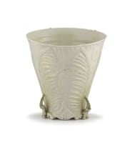 A white lustre-glazed vase, Katherine Glenday, 1960-