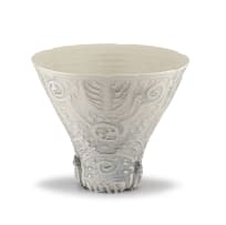 A white lustre-glazed vase, Katherine Glenday, 1960-