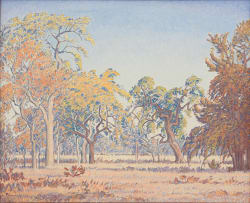 Jacob Hendrik Pierneef; Bushveld Landscape with Trees