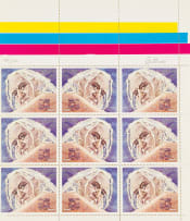 Walter Battiss; Fook Stamps, three