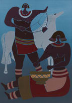 Lucky Sibiya; Two Musicians and a Horse