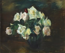 Clement Serneels; Vase of Roses