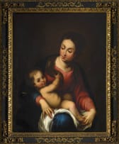 Spanish School, 19th century; Madonna and Child