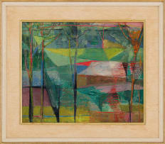 Maud Sumner; Abstract Landscape with Trees