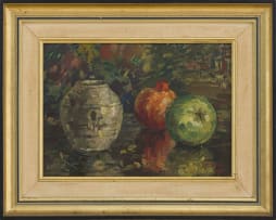 Gregoire Boonzaier; Still Life with Vase and Fruit