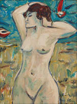 Irma Stern; Nude Bather, Riviera