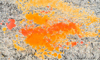 Gordon Vorster; Zebras in Orange Landscape