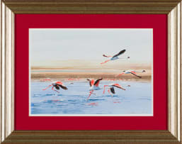 Dylan Lewis; Flamingos in Flight, three