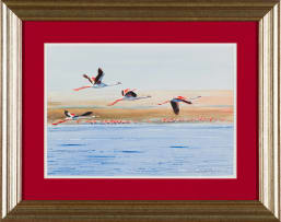 Dylan Lewis; Flamingos in Flight, three