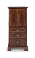 A mahogany and inlaid cupboard, Bel Furniture Ltd, Norfolk, England, modern