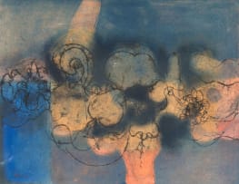 Douglas Portway; Blue Abstract