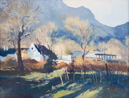 Ruth Squibb; Landscape with Cottages