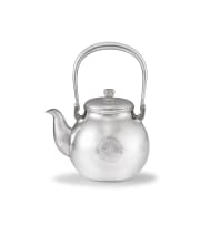 A Japanese silver presentation teapot, early 20th century