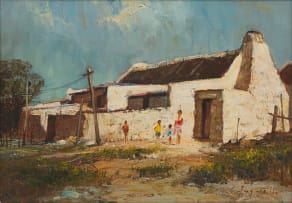 Christopher Tugwell; Figures Outside House