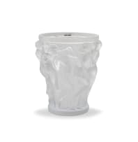 A Lalique frosted and clear glass Bacchantes vase, No 590, modern