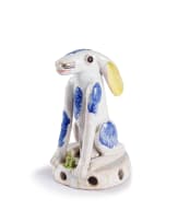 Nico Masemola; A Blue and White Glazed Hare