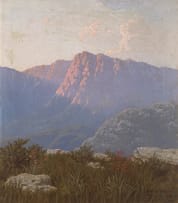 Jan Ernst Abraham Volschenk; Mountain Landscape