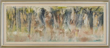 Gordon Vorster; Springboks in a Landscape