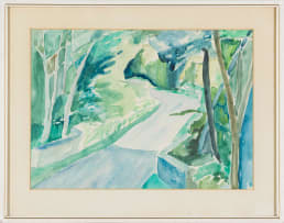 Maud Sumner; Blue and Green Landscape