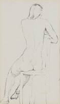 Maud Sumner; Profile of a Seated Nude