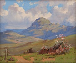 Willem Hermanus Coetzer; Dwelling in Mountain Landscape