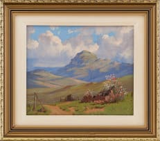 Willem Hermanus Coetzer; Dwelling in Mountain Landscape