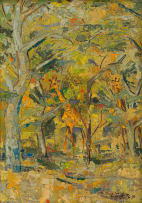 Zakkie Eloff; Giraffe in the Forest