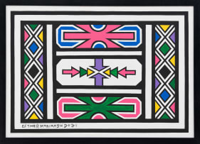 Esther Mahlangu; Untitled