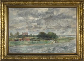 Richard Eurich; Landscape with River