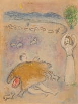 Marc Chagall; La Ruse de Dorcon (Dorcon's Strategy), from Daphnis et Chloé (M. 317)
