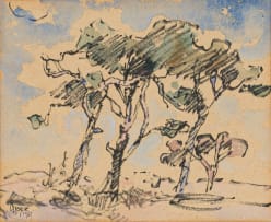 Gregoire Boonzaier; Dennebome, Kenilworth, Kaap (Fir Trees, Kenilworth, Cape)