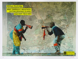 William Kentridge; Why Should I Hesitate Putting Drawings to Work, exhibition poster I