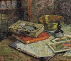 Gregoire Boonzaier; Still Life with Books
