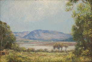 Edward Roworth; Landscape with Lake