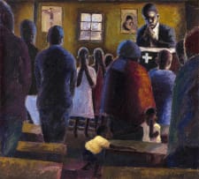 Gerard Sekoto; Prayer in Church