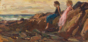 Adriaan Boshoff; Girls Leaning on Rocks