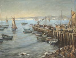 Hugo Naudé; The Old Jetty, Table Bay Harbour