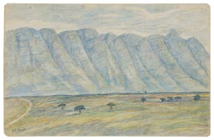 Moses Tladi; Landscape with Cliffs