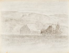 Moses Tladi; Landscape with Farmhouse