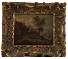 Unknown Artist; Landscape with Three Figures