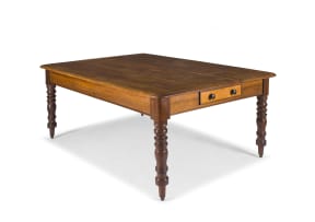 A Cape stinkwood and yellowwood dining table, late 19th century