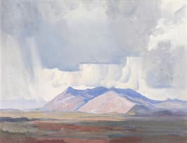 Jacob Hendrik Pierneef; Landscape with Storm Clouds