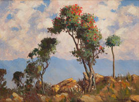 Willem Hermanus Coetzer; Flower Trees in the Veld