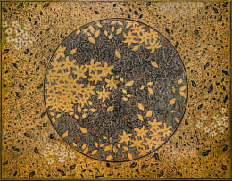 Esias Bosch; Large Lustreware Tile