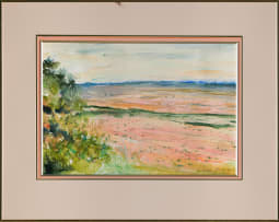 Alice Elahi; Landscape in Pink and Green