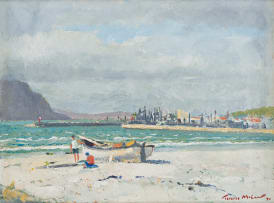 Terence McCaw; Beach Scene, Hout Bay