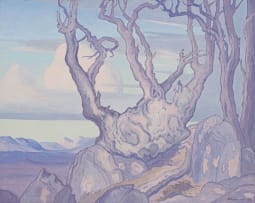 Jacob Hendrik Pierneef; Rocks and Tree Trunks