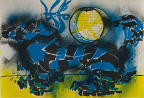 Christo Coetzee; Blue and Yellow Tubular Forms