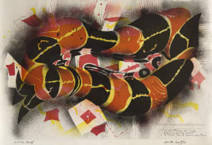 Christo Coetzee; Red and Black Tubular Forms